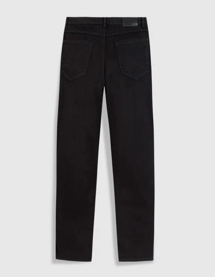 Jean droit noir 7/8e Anders Femme
