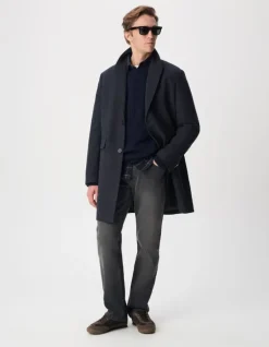 Jean droit noir Serge Homme