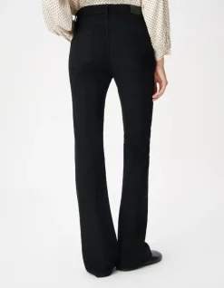 Jean flare noir taille haute Jodie Femme