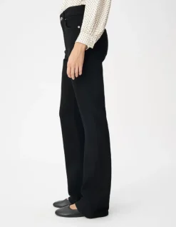 Jean flare noir taille haute Jodie Femme