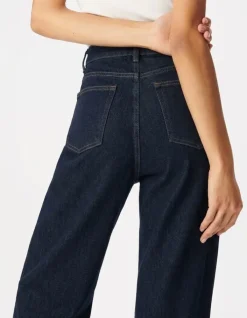 Jean large bleu brut Edie Femme