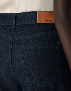 Jean large bleu brut Edie Femme