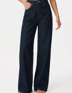 Jean large bleu brut Edie Femme