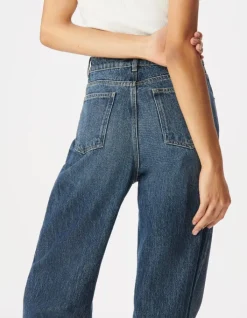 Jean large bleu indigo Edie Femme