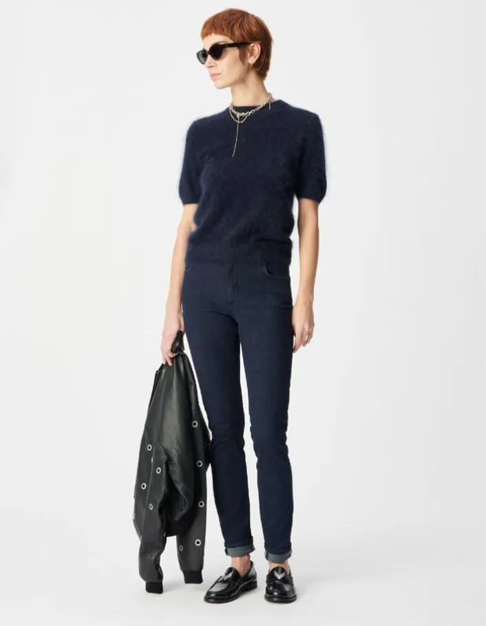Jean slim brut taille haute Roxanne Femme