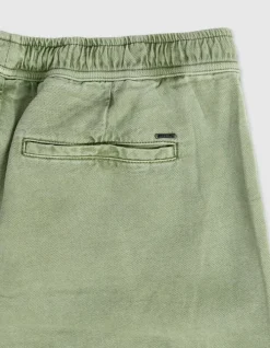Jogpant comfort vert taille élastiquée Homme
