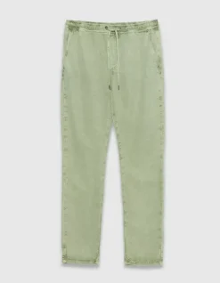Jogpant comfort vert taille élastiquée Homme