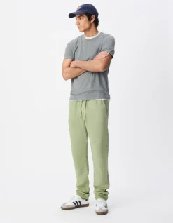 Jogpant comfort vert taille élastiquée Homme