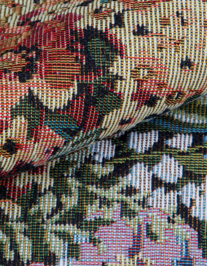 Jupe courte jacquard fleuri Femme