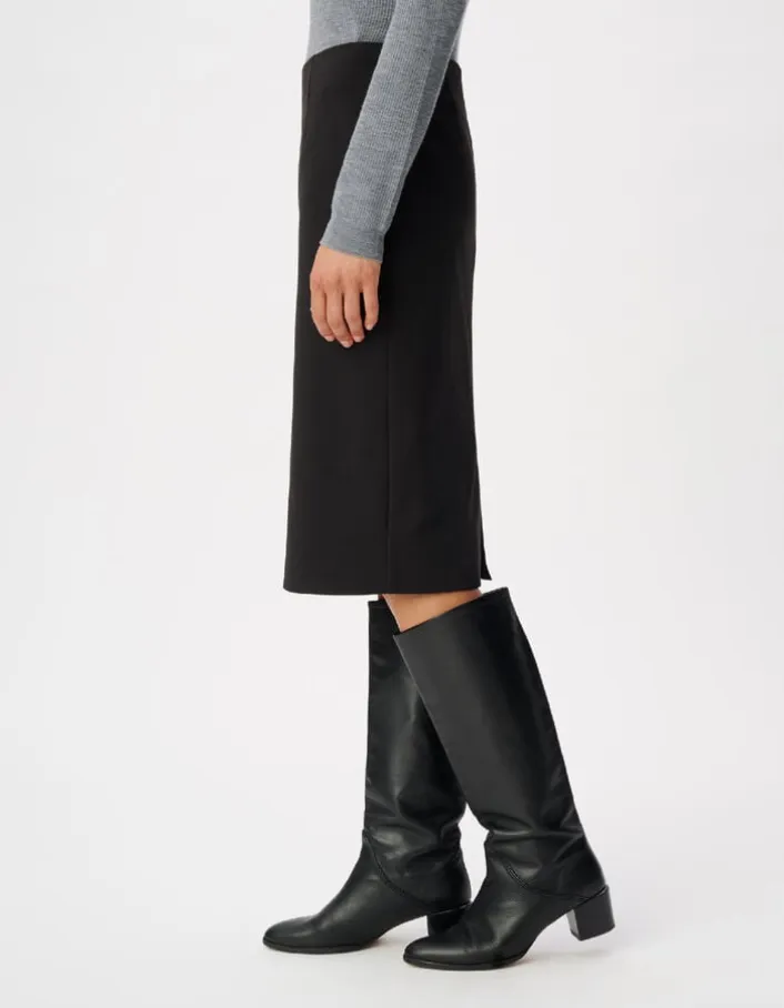 Jupe crayon noire Femme