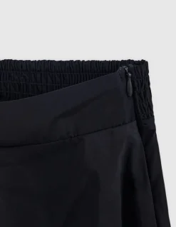 Jupe longue noire trapèze Femme
