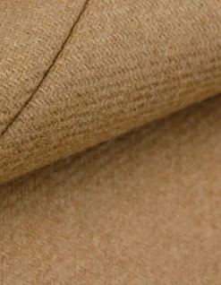 Manteau mi-long camel lainage Femme