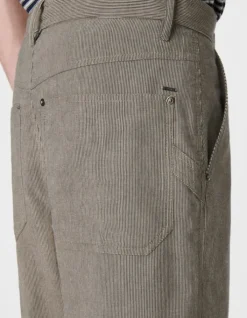 Pantalon battle gris motif rayures Homme