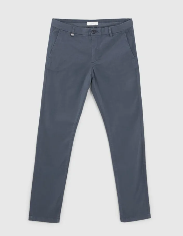 Pantalon chino SLIM ardoise Homme