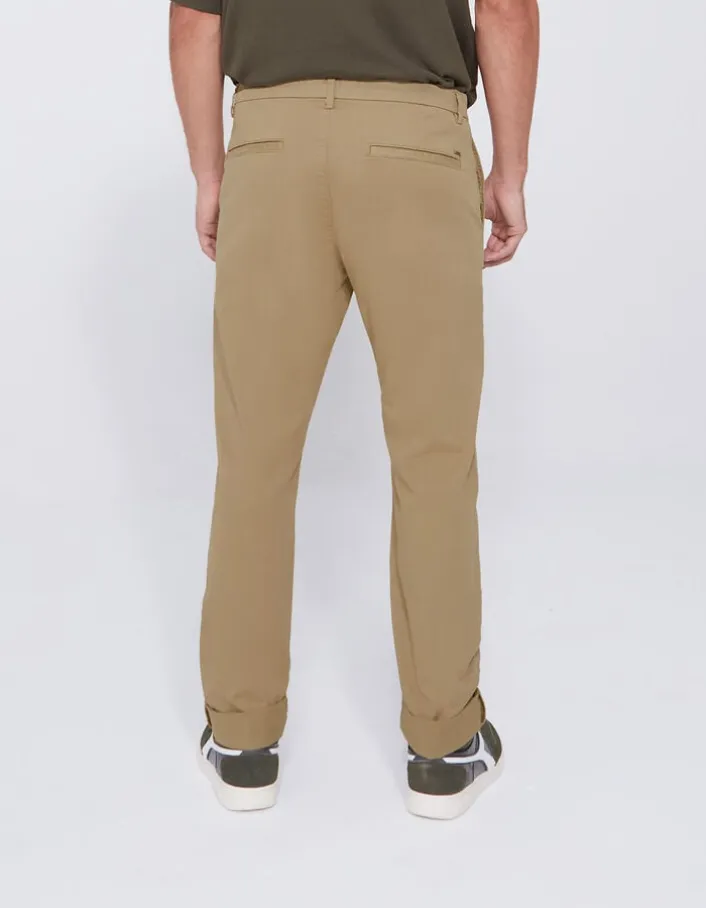 Pantalon chino slim beige Homme