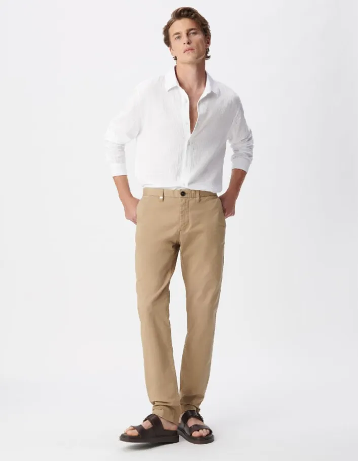 Pantalon chino SLIM beige Homme