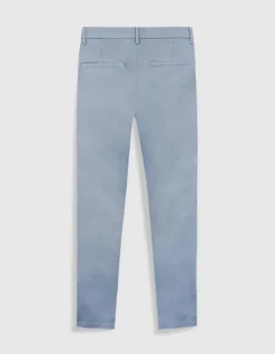 Pantalon chino slim bleu Homme