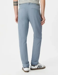 Pantalon chino slim bleu Homme