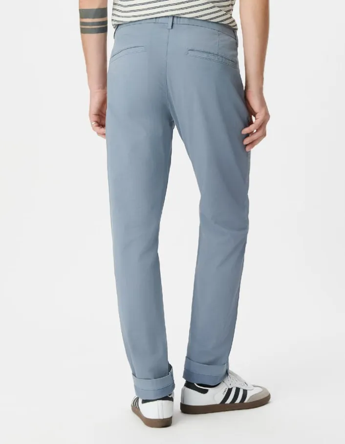 Pantalon chino slim bleu Homme