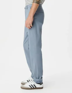 Pantalon chino slim bleu Homme
