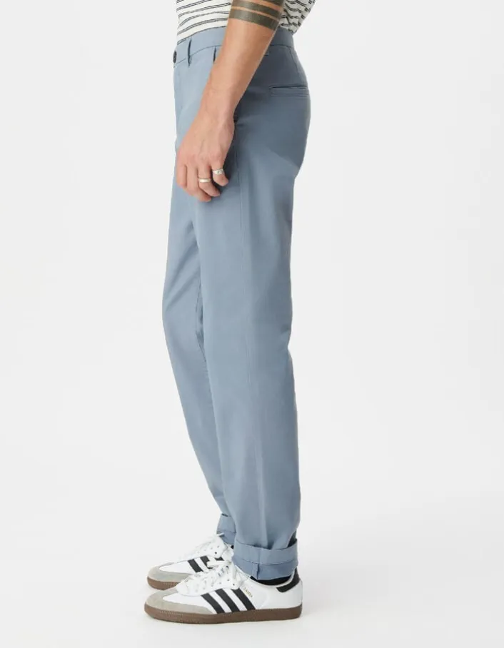 Pantalon chino slim bleu Homme
