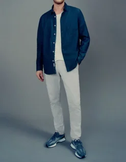 Pantalon chino SLIM ciel Homme
