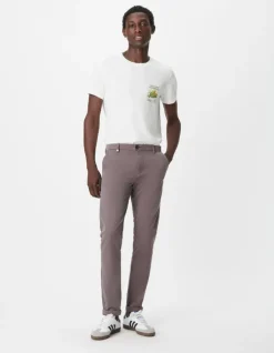 Pantalon chino slim gris Homme