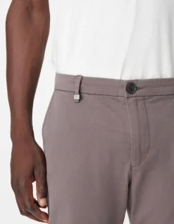 Pantalon chino slim gris Homme