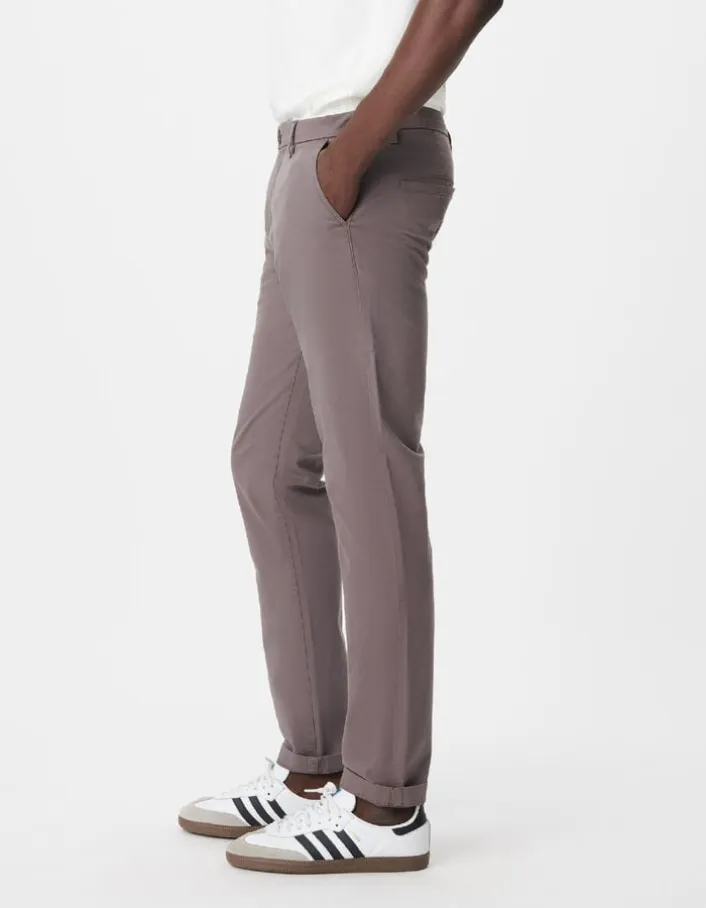 Pantalon chino slim gris Homme