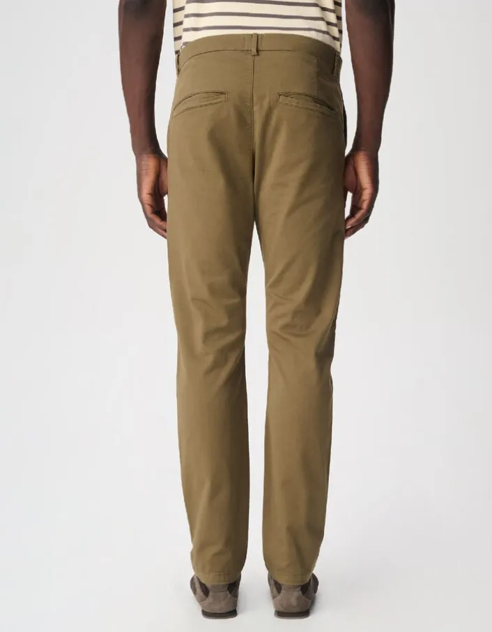 Pantalon chino slim kaki Homme