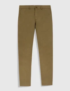 Pantalon chino slim kaki Homme