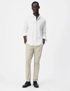 Pantalon chino SLIM mastic Homme