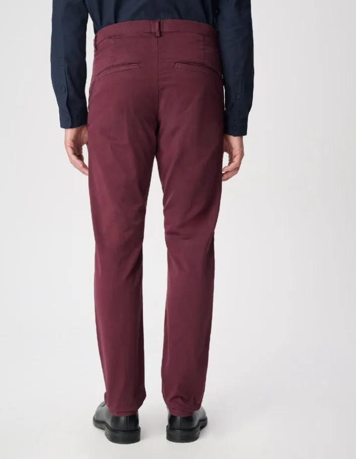 Pantalon chino slim prune Homme