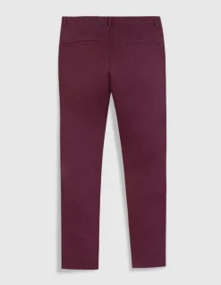 Pantalon chino slim prune Homme