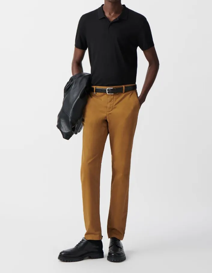 Pantalon CHINO SLIM safran Homme