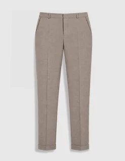 Pantalon de costume beige chiné TRAVEL SUIT Homme