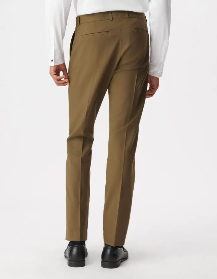 Pantalon de costume kaki TRAVEL SUIT Homme