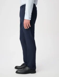 Pantalon de costume marine twill fantaisie Homme