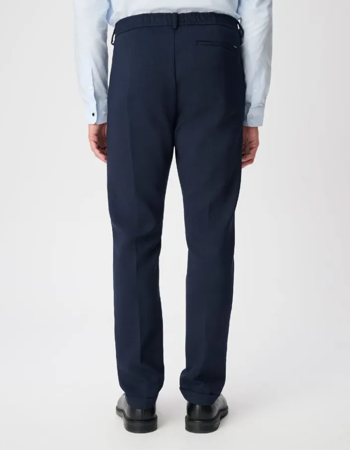 Pantalon de costume marine twill fantaisie Homme
