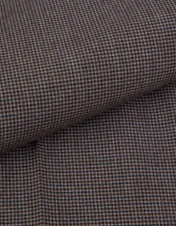 Pantalon de costume marron motif pied-de-puce Homme