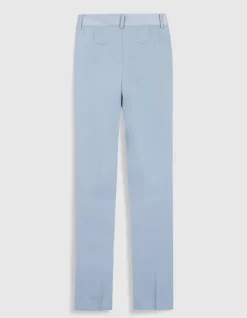 Pantalon de tailleur bleu fluide Femme
