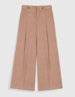 Pantalon de tailleur marron mix Lyocell® Femme