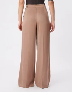 Pantalon de tailleur marron mix Lyocell® Femme