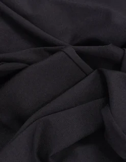 Pantalon de tailleur noir ajusté maille Milano Femme