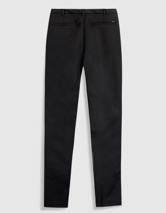 Pantalon de tailleur noir maille Milano Femme
