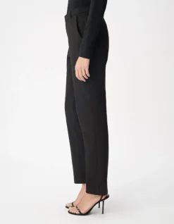 Pantalon de tailleur noir maille Milano Femme