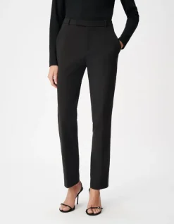 Pantalon de tailleur noir maille Milano Femme