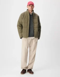 Pantalon jogg beige velours côtelé Homme