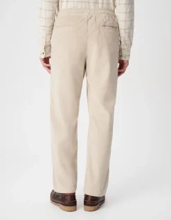 Pantalon jogg beige velours côtelé Homme