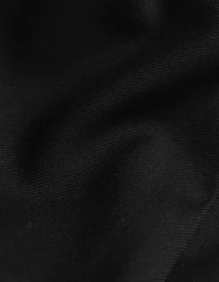 Pantalon noir cropped à revers Femme